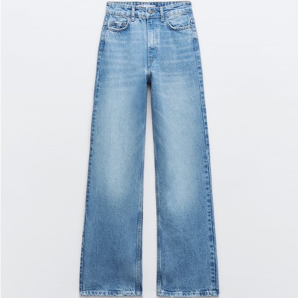 Zara High Waisted Straight Jeans NWT
